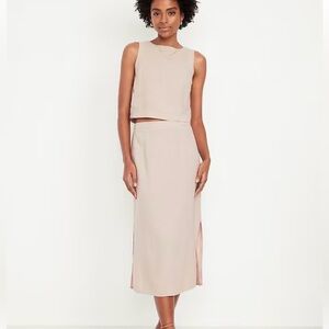 Linen Midi skirt
